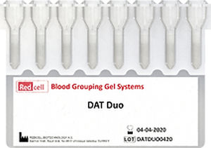 Blutgruppenbestimmungs-Testkit - RCDATDUO - Redcell Biotechnology - IgG / Blut