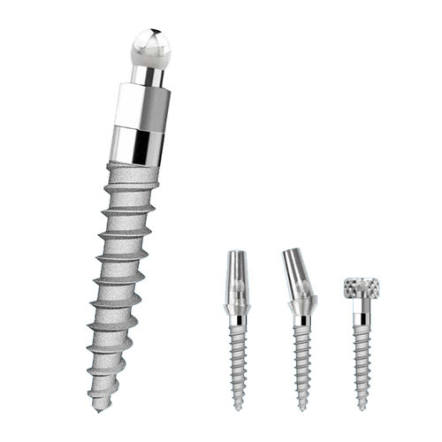 Mini-Implantat / Titan - MINI OS - Metè - Kugel / quadratisch / gerade