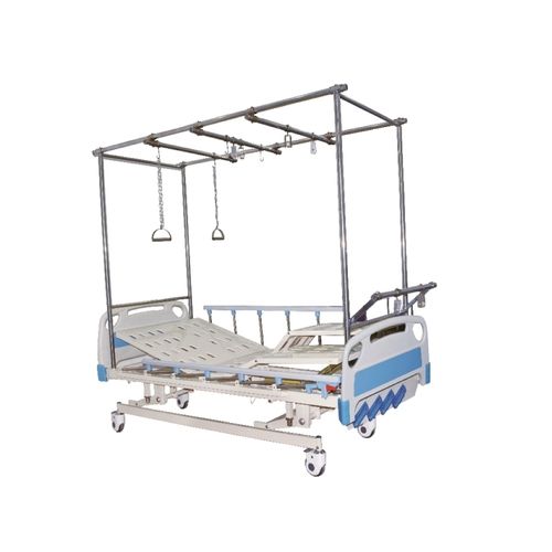 Pflegebett - XF8052 - Foshan Xufeng Medical Technology Co., Ltd. - manuell / höhenverstellbar / auf Rollen