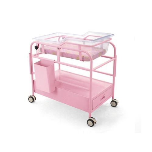 Wiege für Krankenhäuser / mit fester Höhe - XF605 - Foshan Xufeng Medical Technology Co., Ltd. - auf Rollen / mit Stauraum / transparent