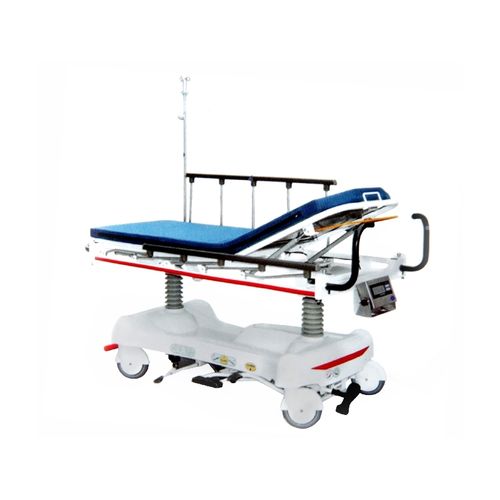 Fahrtrage zum Umbetten - XF184 - Foshan Xufeng Medical Technology Co., Ltd. - hydraulisch / höhenverstellbar / mit verstellbarer Rückenlehne