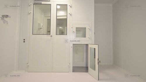 Schutztür - TT1 - Kleanlabs - für Krankenhaus / für Reinraum / Schiebe