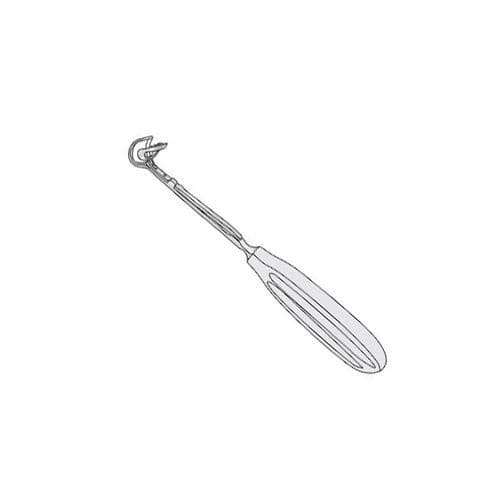 Dentalkürette - PS-S-0019 - Peak Surgicals - OP / für HNO-Chirurgie / gebogen