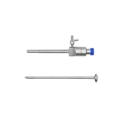 Laparoskopischer Trokar - PS-J-085 - Peak Surgicals - mit Klinge / mit Einblaseport / mit Verschlussstopfen