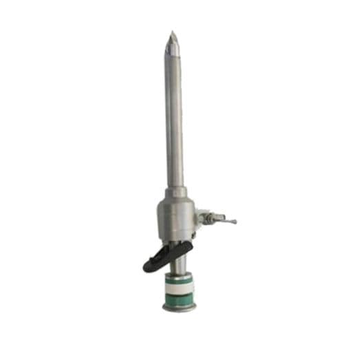 Laparoskopischer Trokar - PS-8706 - Peak Surgicals - mit Klinge / mit Einblaseport / mit Verschlussstopfen