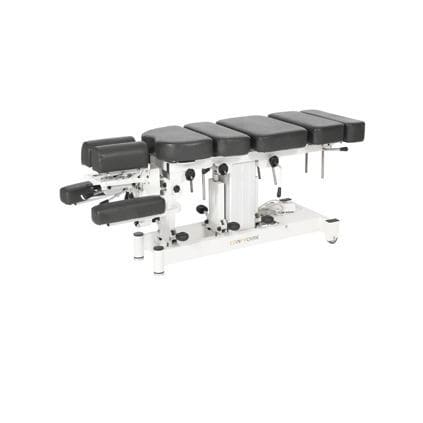 Elektrische chiropraktische Behandlungsliege - LYM PLUS - NHC Medical & Beauty - auf Rollen / mit Armstütze / mit Kopfstütze