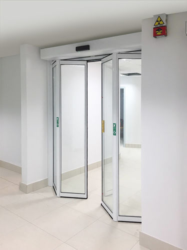 Automatische Tür - HB-S0F-FTA - LABEL S.p.A. - für Krankenhaus / faltbar / einflügelig