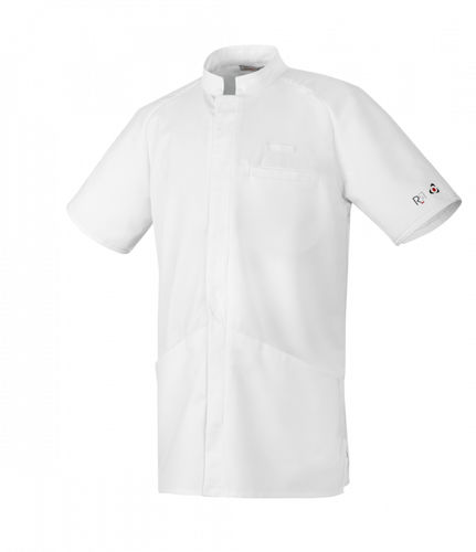 Medizinischer Kasack / für Männer - MILOR MC - ROBUR - aus Polyester / aus Baumwolle / weiß