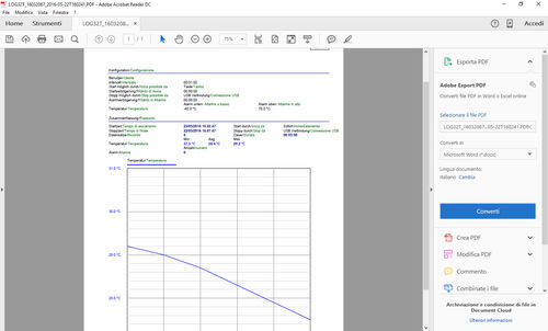 Medizinische Software - Log Connect - Tecnosoft SRL - für Temperaturaufzeichner / Datenverwaltung / Windows