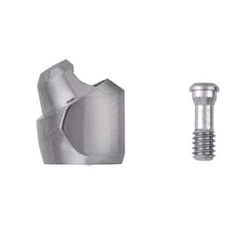 Implantat-Abutment / Titan - EA series - Biosafin - mit Außenverbindung / gewinkelt