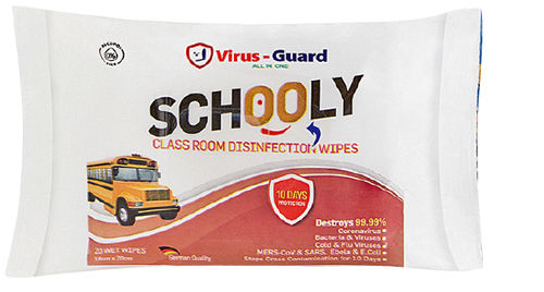 Feuchte Reinigungstücher / für Böden und andere Oberflächen - Schooly - Virus Guard Dezenfektan Sti Ltd - 20er-Packung