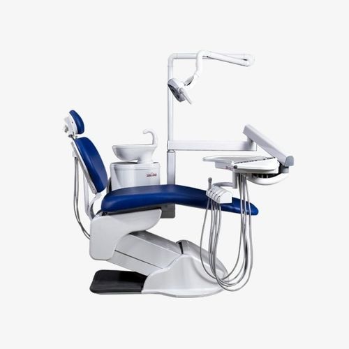 Dentaleinheit mit elektromechanischem Stuhl - ADVANCE Holder A1 - Grup Dental Medikal - mit Instrumententräger / mit Licht / blau