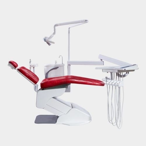 Dentaleinheit mit elektromechanischem Stuhl - ADVANCE Holder - Grup Dental Medikal - mit Instrumententräger / mit Licht / rot