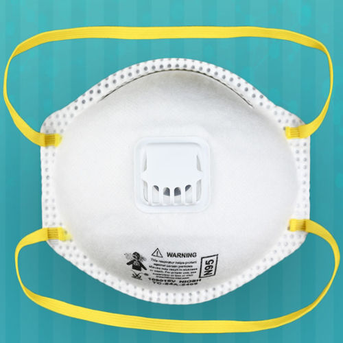 N95-Atemschutzmaske - 109016V - Jiangmen Yanyang Trading Co., Ltd. - mit Exspirationsventil / schalenförmig / zum Einmalgebrauch