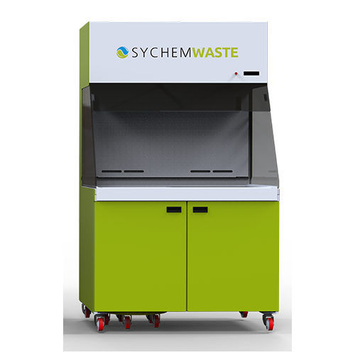 Arbeitsstation zur Einstreuentsorgung - SychemWASTE - Zoonlab GmbH - für Veterinärmedizin / auf Rollen / automatisiert
