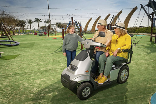 Elektrisches Elektromobil - AFISCOOTER S4 - AFIKIM Electric Vehicles - mit 4 Rädern / Zweisitzer / mit Korb