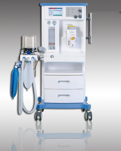 Anästhesiearbeitsplatz für Kinder - S6100D - HYZMED Medical - auf Wagen / mit System zur Ableitung von Anästhesiegasen / mit elektronischem Gasmischer