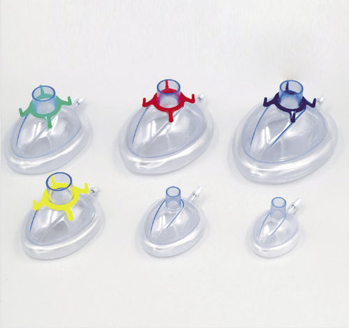 PVC-Anästhesiemaske - B301100 - HYZMED Medical - ohne Latex / zum Einmalgebrauch / transparent