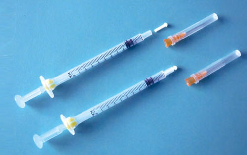 Spritze / 1 ml - S3131 - HYZMED Medical - Einweg / steril / mit fester Nadel