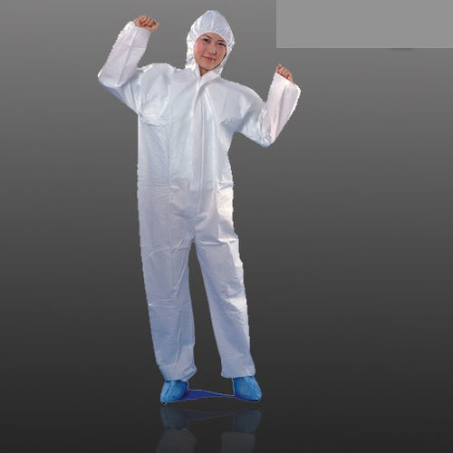 Unisex-Schutzanzug - WM126 - HYZMED Medical - aus Polypropylen / Einweg / weiß