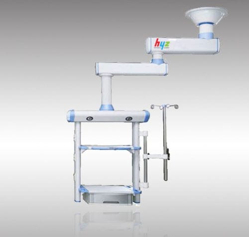 Verteilerarm für Endoskopie - 005 - HYZMED Medical - deckenmontiert / mit Gelenk / mit Einfacharm