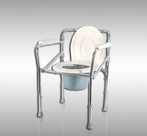 Garderobenstuhl für Personen mit eingeschränkter Mobilität - 1301 - HYZMED Medical - mit Armlehnen / zusammenklappbar