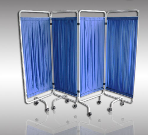 Medizinischer Bettschirm auf Rollen - 5707 - HYZMED Medical - zusammenklappbar / 4-Flügel / für Krankenhauszimmer