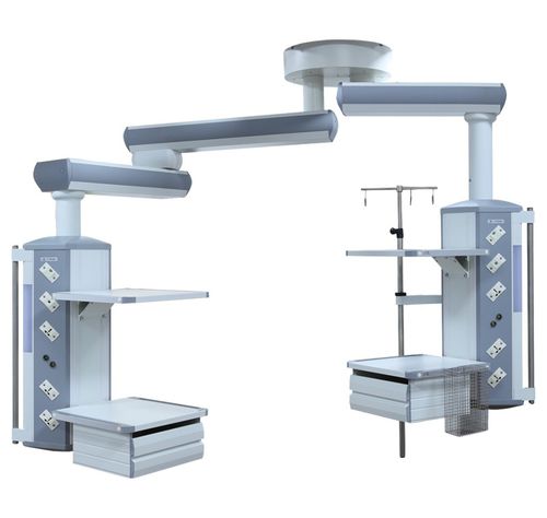 Deckenmontierter Verteilerarm - S+S - HYZMED Medical - für Intensivpflege / mit Gelenk / modular