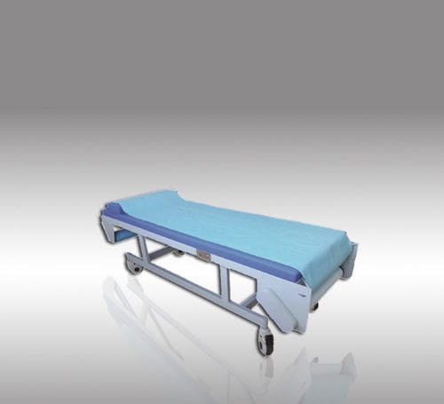 Elektrische Untersuchungsliege - B21-I - HYZMED Medical - mit fester Höhe / auf Rollen / einteilig