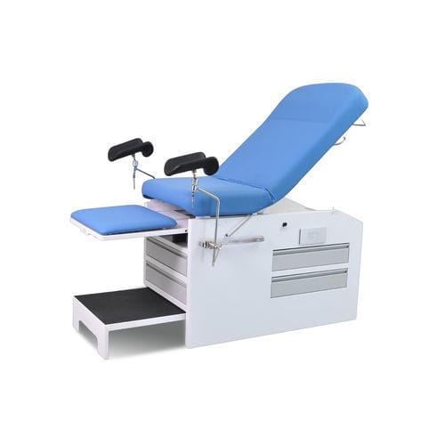 Gynäkologie-Untersuchungsliege - A-34-3 - HYZMED Medical - mit Stauraum / dreiteilig
