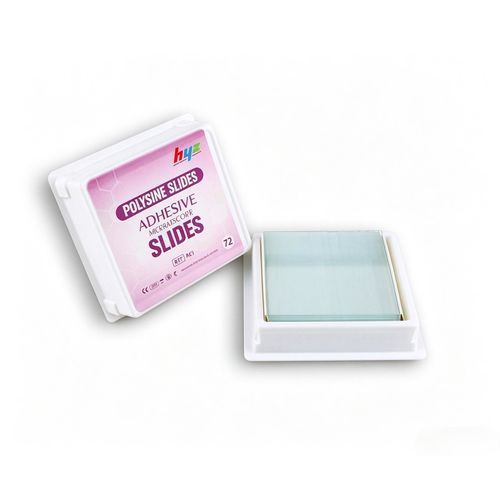 Selbstklebender Objektträger für Mikroskop - HYZA0 series - HYZMED Medical - Polysine® / positiv geladen / Silan