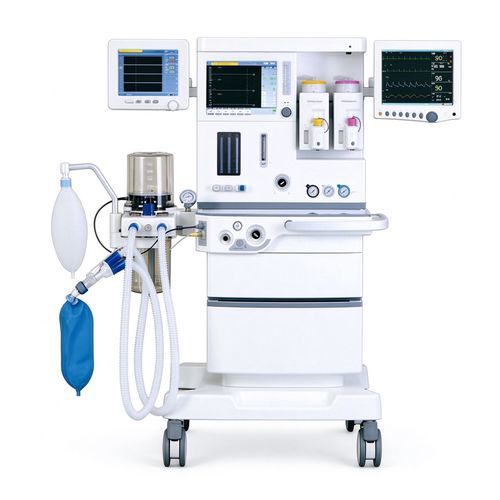 Anästhesiearbeitsplatz für Kinder - S6100 PLUS - HYZMED Medical - Rollenstativ / Atmungsmonitoring / mit System zur Ableitung von Anästhesiegasen