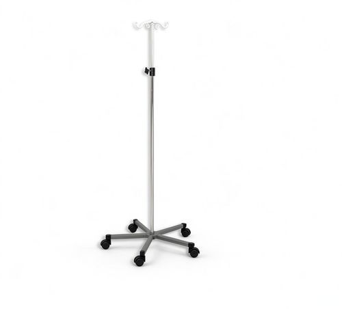 Infusionsständer auf Rollen - 5809 - HYZMED Medical - 4 Haken / höhenverstellbarer / Edelstahl