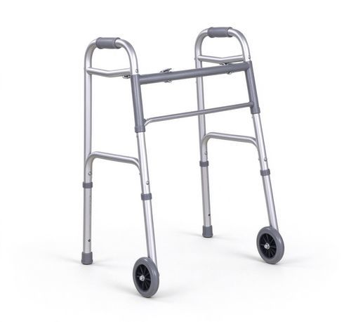 Gehgestell mit 2 Rädern - 1201 - HYZMED Medical - höhenverstellbarer / zusammenklappbar