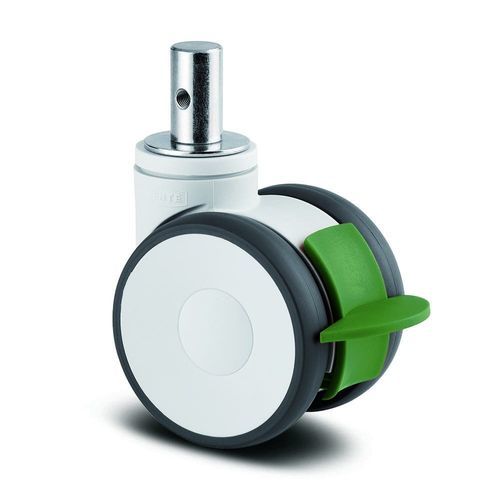 Rad für Krankenhauswagen - Linea E-Lock - TENTE International GmbH - Polyamid / Polyurethan / schwenkbar