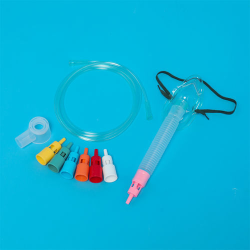PVC-Sauerstoffmaske - OM30 series - Haiyan Kangyuan Medical Instrument - zum Einmalgebrauch / Venturi / verstellbar