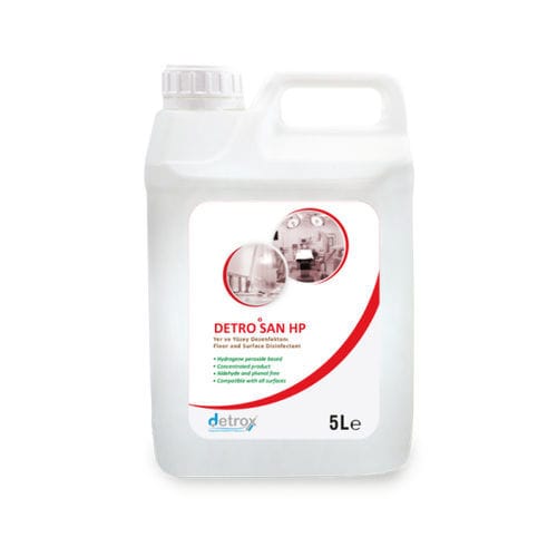 Desinfektionsmittel für Böden und andere Oberflächen - Detro San HP - Detro Healthcare - flüssig / 5000 mL / auf Säurebasis