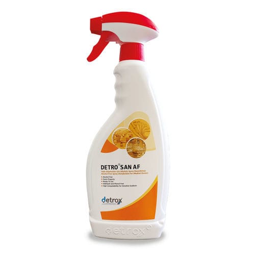 Desinfektionsmittel für Glasoberflächen - Detro San AF - Detro Healthcare - für medizinische Geräte / Schaum / 1000 mL