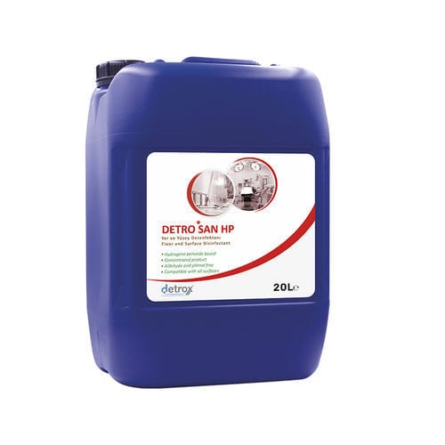 Desinfektionsmittel für Böden und andere Oberflächen - Detro San HP  - Detro Healthcare - für Böden / flüssig / 5000 mL