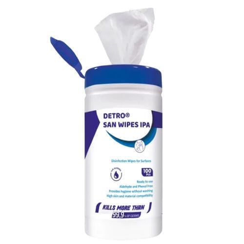 Feuchte Reinigungstücher / für Böden und andere Oberflächen - Detro San IPA - Detro Healthcare - 100er-Packung