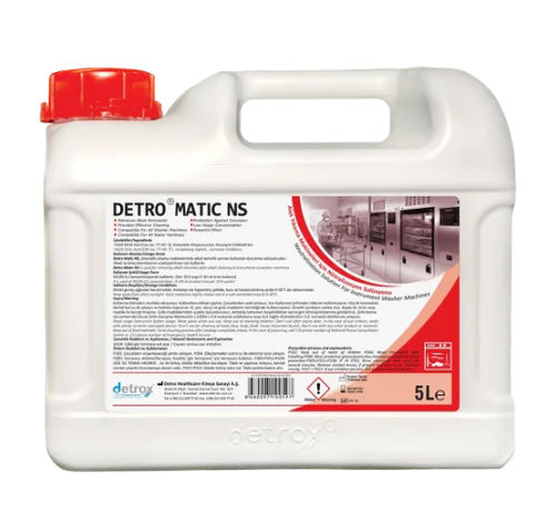 Flüssiges Reinigungsmittel - Detro Matic NS - Detro Healthcare - 5000 mL / auf Zitronensäurebasis / für medizinische Instrumente