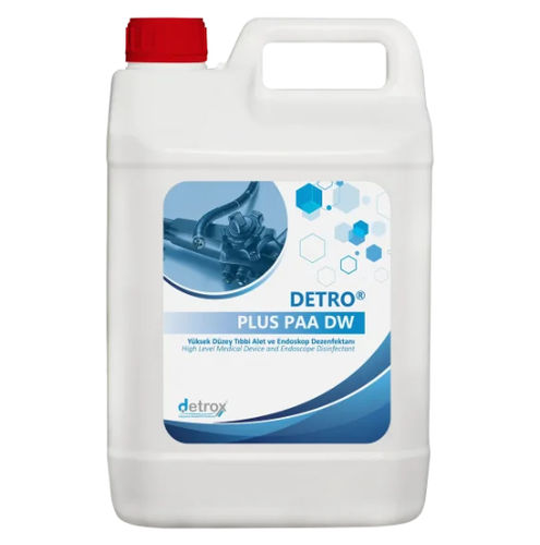 Desinfektionsmittel für chirurgische Instrumente - Detro Plus PAA DW - Detro Healthcare - für Endoscope / flüssig / 5000 mL