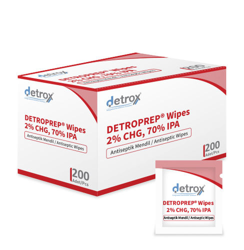 Feuchte Reinigungstücher / für Körperhygiene - Detroprep  - Detro Healthcare - 200er-Packung