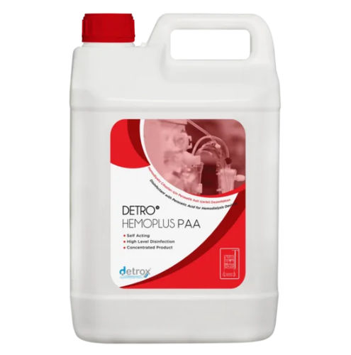 Desinfektionsmittel für Hämodialysegeräte - Detro Hemoplus PAA - Detro Healthcare - flüssig / 5000 mL / auf Basis von Peressigsäure