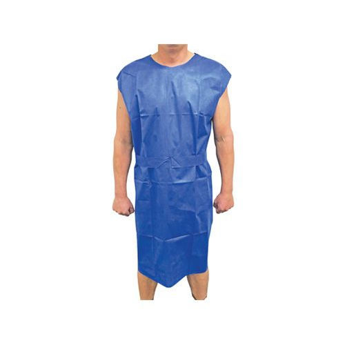 Unisex-Patientenkittel - Nantong Allman Industry - aus Polypropylen / Einweg / blau