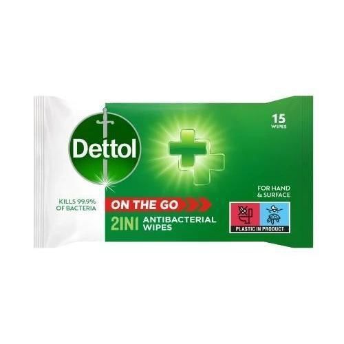 Feuchte Reinigungstücher / für die Handhygiene - On The Go - Dettol - 15er-Packung