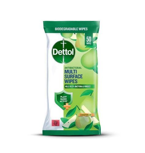 Feuchte Reinigungstücher / für Böden und andere Oberflächen - Crisp Pear - Dettol - 50er-Packung