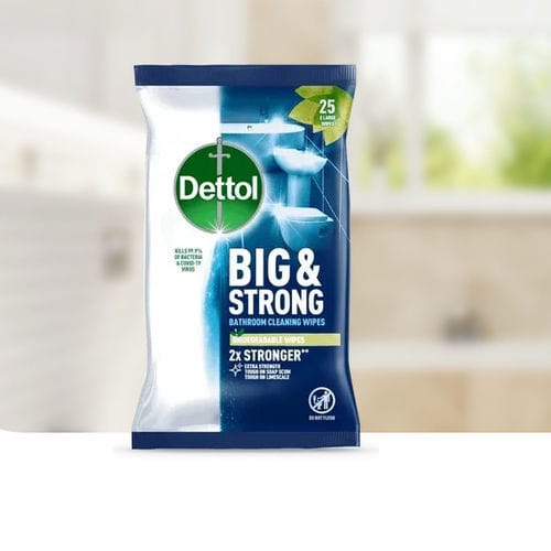 Feuchte Reinigungstücher / für Böden und andere Oberflächen - Big & Strong - Dettol - 25er-Packung