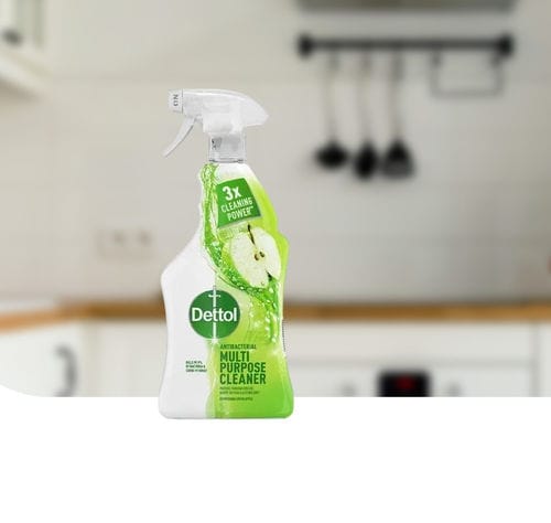 Flüssiges Reinigungsmittel - Green Apple  - Dettol - 750 mL / Wasserstoffperoxyd / Alkohol