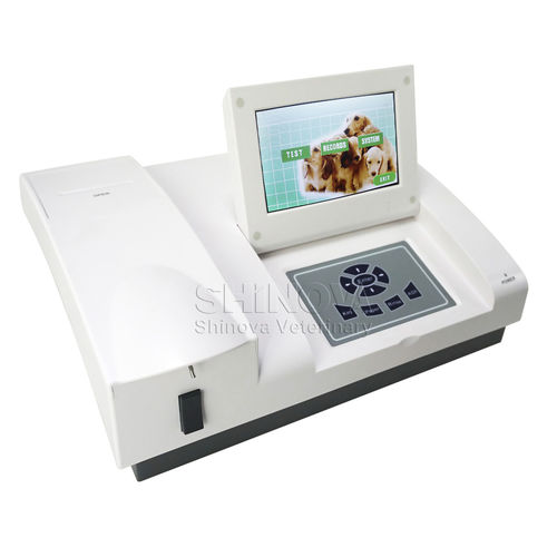 Halbautomatisches biochemisches Analysegerät - BS-600V - Shinova Medical Co., Ltd - für Veterinärmedizin / Tisch